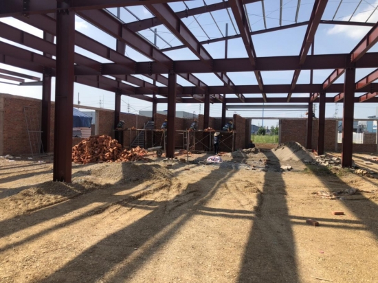 Cập nhật tiến độ thi công Dự án Nhà máy cơ khí SONG THỊNH tháng 7.2021